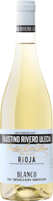 7,95 € Бесплатная доставка | Белое вино Faustino Rivero Blanco D.O.Ca. Rioja Ла-Риоха Испания Viura, Grenache White, Tempranillo White бутылка 75 cl