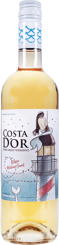 6,95 € 送料無料 | 白ワイン Family Owned Costa D'Or Sirena Blanco Tapón de Rosca セミドライ セミスイート D.O. Alicante スペイン Macabeo, Merseguera ボトル 75 cl