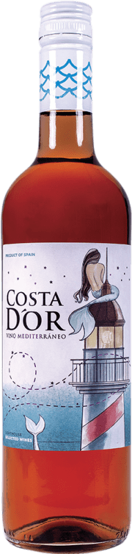 6,95 € 免费送货 | 玫瑰酒 Family Owned Costa D'Or Sirena Rosado Tapón de Rosca D.O. Alicante 西班牙 Monastrell 瓶子 75 cl