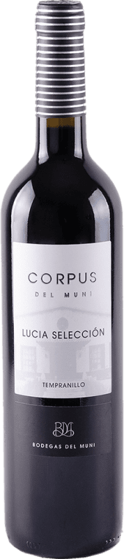 17,95 € Envoi gratuit | Vin blanc Muni Corpus Lucía Selección Tinto I.G.P. Vino de la Tierra de Castilla Espagne Tempranillo Bouteille 75 cl