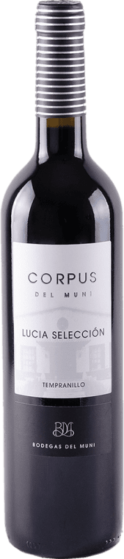 17,95 € Envoi gratuit | Vin Rouge Muni Corpus Lucía Sélection I.G.P. Vino de la Tierra de Castilla Espagne Tempranillo 75 cl