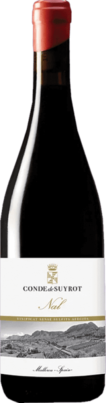 33,95 € Envio grátis | Vinho tinto Conde de Suyrot Tinto Natural I.G.P. Vi de la Terra de Mallorca Maiorca Espanha Syrah, Grenache, Monastrell Garrafa 75 cl