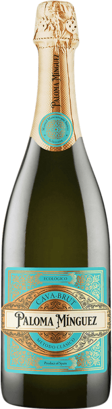 14,95 € Free Shipping | White sparkling EA Vinos by Manzaneque Paloma Mínguez Ecológico Brut D.O. Cava Spain Macabeo, Chardonnay Bottle 75 cl