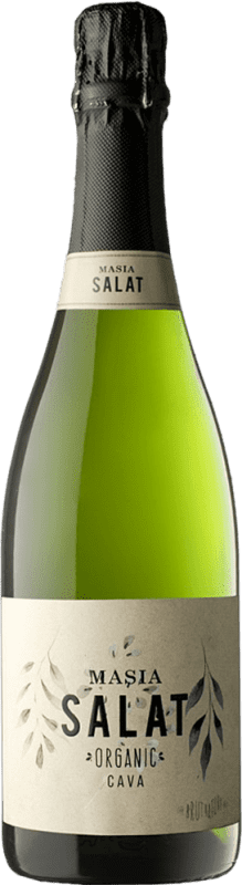 9,95 € Kostenloser Versand | Weißer Sekt Brut — Herb D.O. Cava Spanien Macabeo, Xarel·lo, Parellada Organic — Bio Flasche 75 cl