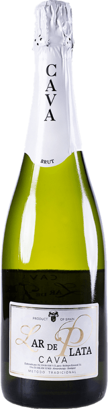 7,95 € Free Shipping | White Sparkling Wine Lar de Plata Brut D.O. Cava Spain Macabeo 75 cl