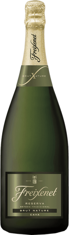 26,95 € Envío gratis | Espumoso blanco Freixenet Brut Nature D.O. Cava España Macabeo, Parellada Botella Magnum 1,5 L