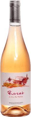 12,95 € Spedizione Gratuita | Vino rosato Ca Sa Padrina Rosat D.O. Binissalem Spagna Merlot, Mantonegro Bottiglia 75 cl