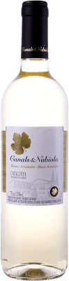 4,95 € Spedizione Gratuita | Vino bianco Canals & Nubiola Blanco Semisecco Semidolce D.O. Catalunya Catalogna Spagna Macabeo, Parellada, Moscato Giallo Bottiglia 75 cl