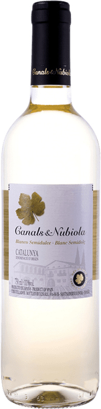 5,95 € Envoi gratuit | Vin blanc Canals & Nubiola Blanco Demi-Sec Demi-Sucré D.O. Catalunya Catalogne Espagne Macabeo, Parellada, Muscat Bouteille 75 cl