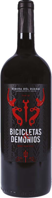 28,95 € 免费送货 | 红酒 Family Owned Bicicletas & Demonios Tinto D.O. Ribera del Duero 西班牙 Tempranillo 瓶子 Magnum 1,5 L