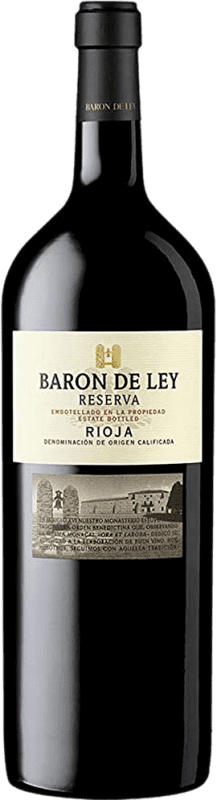 83,95 € Envoi gratuit | Vin rouge Barón de Ley Madera Réserve D.O.Ca. Rioja La Rioja Espagne Tempranillo Bouteille Jéroboam-Double Magnum 3 L