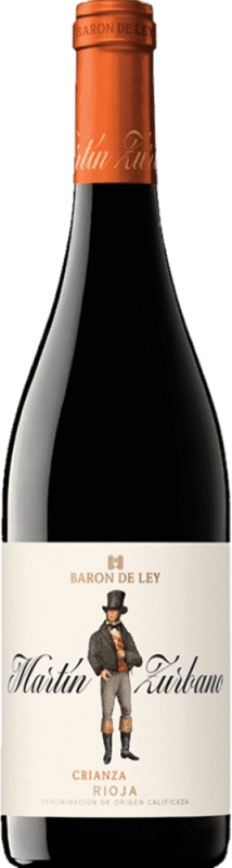 15,95 € Envoi gratuit | Vin rouge Barón de Ley Martín Zurbano Tinto Crianza D.O.Ca. Rioja La Rioja Espagne Tempranillo, Grenache Bouteille 75 cl
