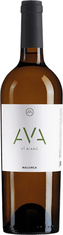 24,95 € Бесплатная доставка | Белое вино Ava Vi Blanco I.G.P. Vi de la Terra de Mallorca Майорка Испания Chardonnay, Muscat, Premsal бутылка 75 cl