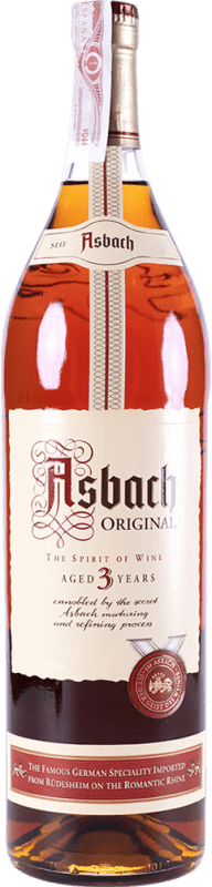 28,95 € Envio grátis | Brandy Conhaque Asbach Uralt Alemanha 3 Anos 1 L