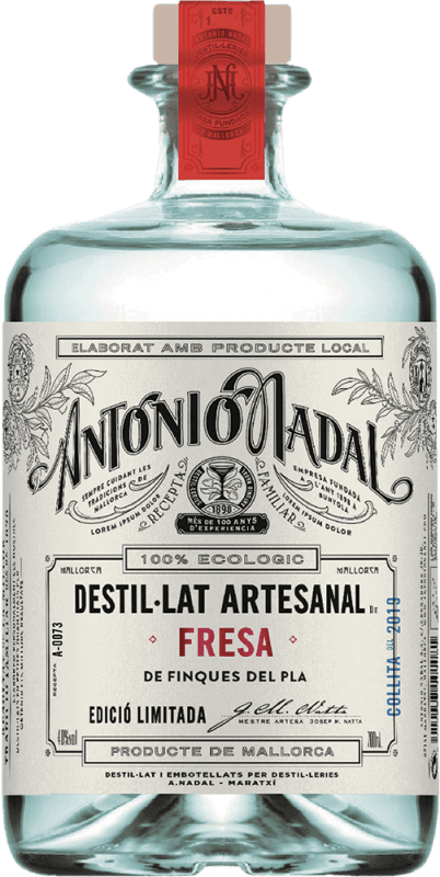 16,95 € 送料無料 | オルホ スペイン産の酒粕蒸留酒 Antonio Nadal スペイン ミディアムボトル 50 cl Fresa — イチゴ