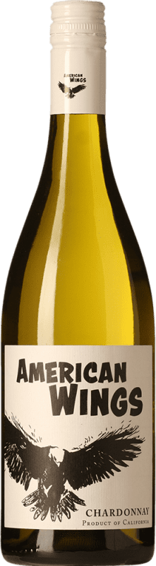 12,95 € Бесплатная доставка | Белое вино The Wine Group. American Wings Blanco I.G. California Калифорния Соединенные Штаты Chardonnay бутылка 75 cl