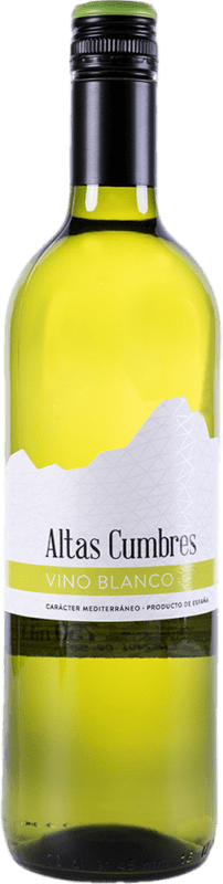 5,95 € Spedizione Gratuita | Vino bianco Altas Cumbres Blanco Spagna Verdejo Bottiglia 75 cl