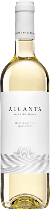 3,95 € Envío gratis | Vino blanco Bocopa Alcanta Blanco D.O. Alicante España Macabeo, Merseguera Botella 75 cl