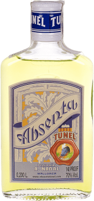 7,95 € Бесплатная доставка | Абсент Antonio Nadal Túnel Plata Испания Petaca Pequeña 20 cl