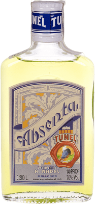 8,95 € Kostenloser Versand | Absinth Antonio Nadal Túnel Plata Spanien Flachmann Flasche 20 cl