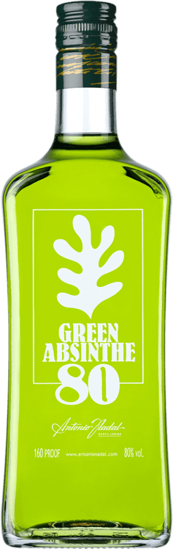 29,95 € Spedizione Gratuita | Assenzio Antonio Nadal 80 Green Spagna Bottiglia 70 cl