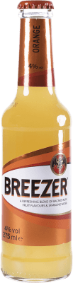 72,95 € Kostenloser Versand | 24 Einheiten Box Mixer Bacardí Breezer Puerto Rico Kleine Flasche 27 cl Orange