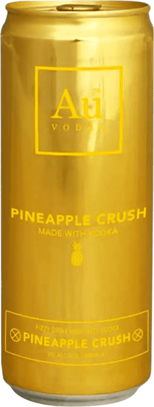 59,95 € Kostenloser Versand | 12 Einheiten Box Mixer Au Crush Großbritannien Dose 33 cl Pineapple — Ananas