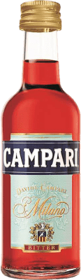 79,95 € Envío gratis | Caja de 25 unidades Licores Campari Italia Botellín Miniatura 4 cl