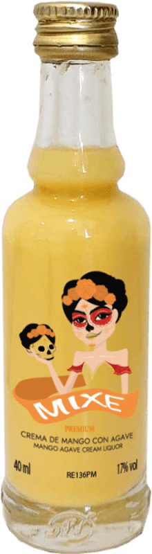 52,95 € 免费送货 | 盒装25个 奶油利口酒 Mixe 西班牙 小瓶装 4 cl Mango — 芒果