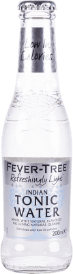 54,95 € Envío gratis | Caja de 24 unidades Refrescos y Mixers Fever-Tree Tonic Water Light Reino Unido Botellín 20 cl