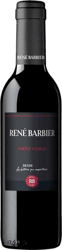 126,95 € Free Shipping | 24 units box Red Wine René Barbier Oak D.O. Catalunya Catalonia Spain Tempranillo, Merlot, Monastrell Half Bottle 37 cl