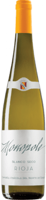 86,95 € Envoi gratuit | Boîte de 24 unités Vin Blanc Norte de España - CVNE Sec Monopole D.O.Ca. Rioja La Rioja Espagne Viura Petite Bouteille 20 cl