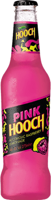 44,95 € Free Shipping | 24 units box Soft Drinks & Mixers Hooch Raspberry Lemonade Frambuesa United Kingdom Small Bottle 27 cl