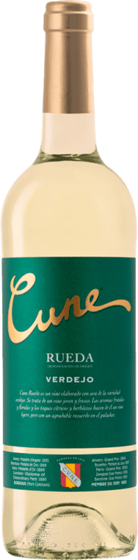 98,95 € 送料無料 | 24個入りボックス 白ワイン Norte de España - CVNE Cune D.O. Rueda スペイン Verdejo — ベルデホ 小瓶 18 cl