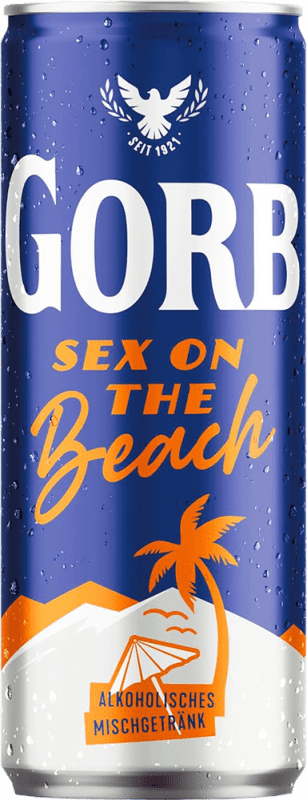 48,95 € Free Shipping | 12 units box Soft Drinks & Mixers Gorbatschow Sex on the Beach Germany Can 33 cl