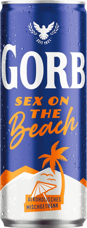 59,95 € Envío gratis | Caja de 12 unidades Mixer Gorbatschow Alemania Lata 33 cl Sex On The Beach