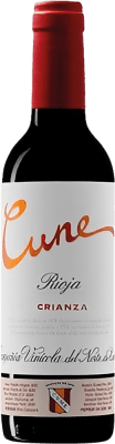91,95 € Envío gratis | Caja de 12 unidades Vino Tinto Norte de España - CVNE Cune Crianza D.O.Ca. Rioja La Rioja España Tempranillo, Garnacha, Mazuelo Media Botella 37 cl