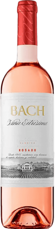 53,95 € Kostenloser Versand | 12 Einheiten Box Roséwein Bach D.O. Catalunya Katalonien Spanien Tempranillo, Merlot, Cabernet Sauvignon Halbflasche 37 cl