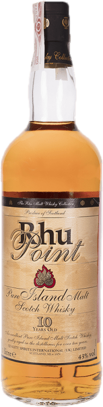 31,95 € Kostenloser Versand | Single Malt Whisky Rhu Point Schottland Großbritannien 10 Jahre Flasche 1 L