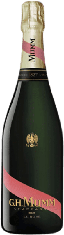 73,95 € 送料無料 | ロゼスパークリングワイン G.H. Mumm Cordon Rouge Rosé A.O.C. Champagne Reims フランス Pinot Black, Chardonnay, Pinot Meunier ボトル 75 cl