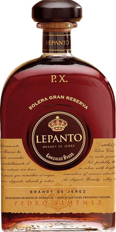 59,95 € 送料無料 | ブランデー González Byass Lepanto Solera グランド・リザーブ D.O. Jerez-Xérès-Sherry スペイン Pedro Ximénez ボトル Medium 50 cl