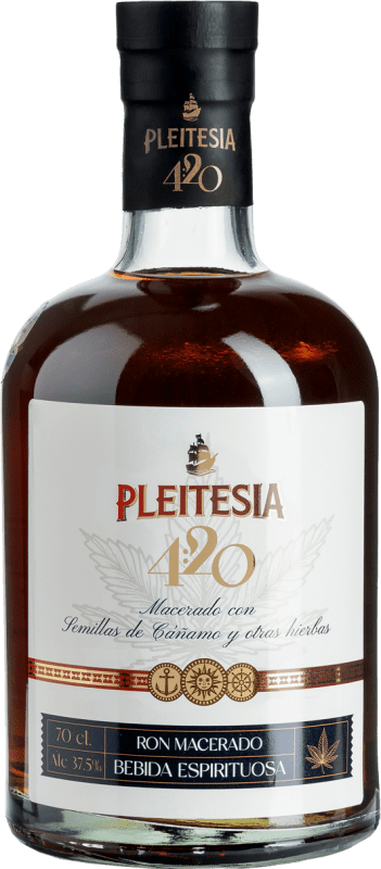 19,95 € Бесплатная доставка | Ром Mediterranean Pleitesía 4:20 Андалусия Испания бутылка 70 cl