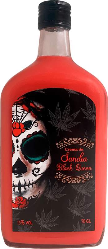 14,95 € Envío gratis | Crema de Licor Mediterranean Black Queen Andalucía España 70 cl Sandía