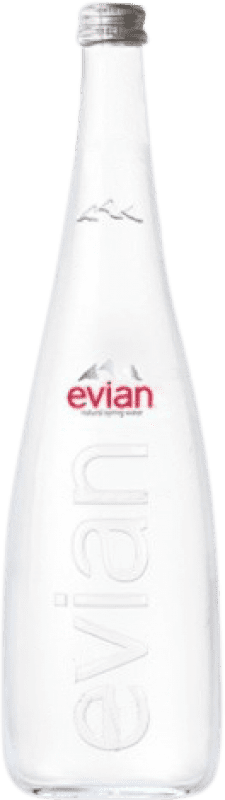 4,95 € Envío gratis | Agua Evian Natural Francia Botella 75 cl