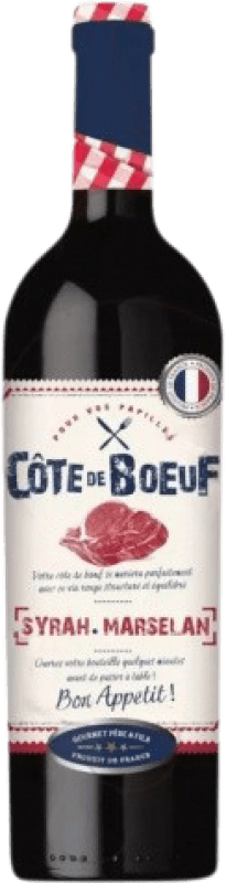 15,95 € 送料無料 | 赤ワイン Gourmet Père & Fils Côte de Boeuf 若い フランス Syrah, Marselan マグナムボトル 1,5 L