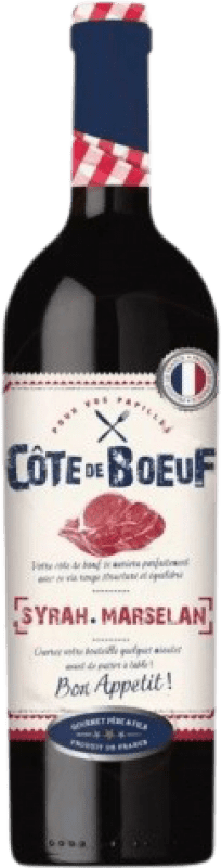 17,95 € 免费送货 | 红酒 Gourmet Père & Fils Côte de Boeuf 年轻的 法国 Syrah, Marselan 瓶子 Magnum 1,5 L