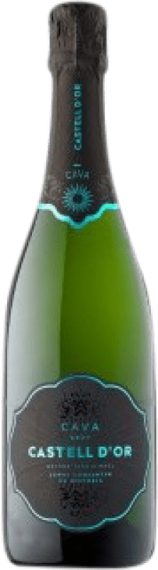 7,95 € 送料無料 | 白スパークリングワイン Castell d'Or Brut 若い D.O. Cava カタロニア スペイン ハーフボトル 37 cl