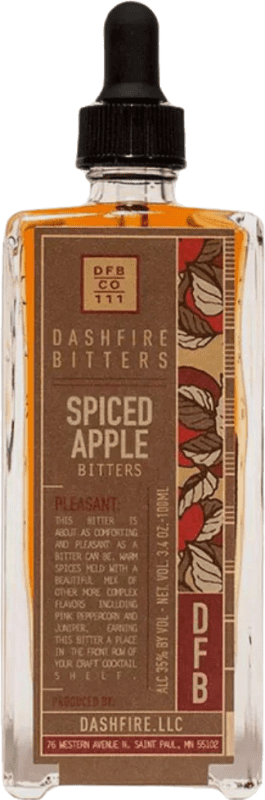 31,95 € Envio grátis | Schnapp Dashfire Bitters Bitter Apple Spice Estados Unidos Garrafa Miniatura 10 cl