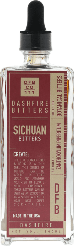 26,95 € Spedizione Gratuita | Schnapps Dashfire Bitters Sichuan stati Uniti Bottiglietta Mignon 10 cl Lime — Lima, White Pepper — Pepe Bianco