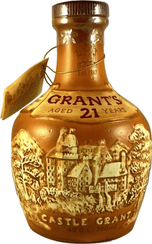 447,95 € 送料無料 | ウイスキーブレンド Grant & Sons Grant's Castle イギリス 21 年 ボトル 70 cl